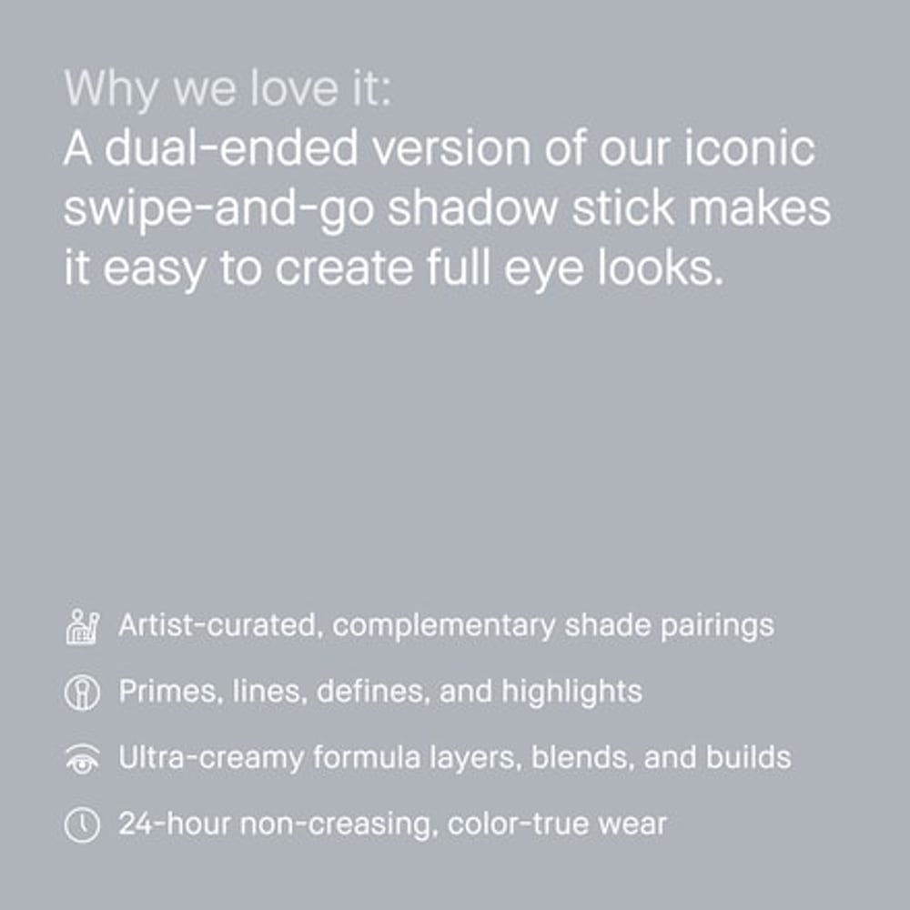 Dual-Ended Long-Wear Cream Shadow Stick
