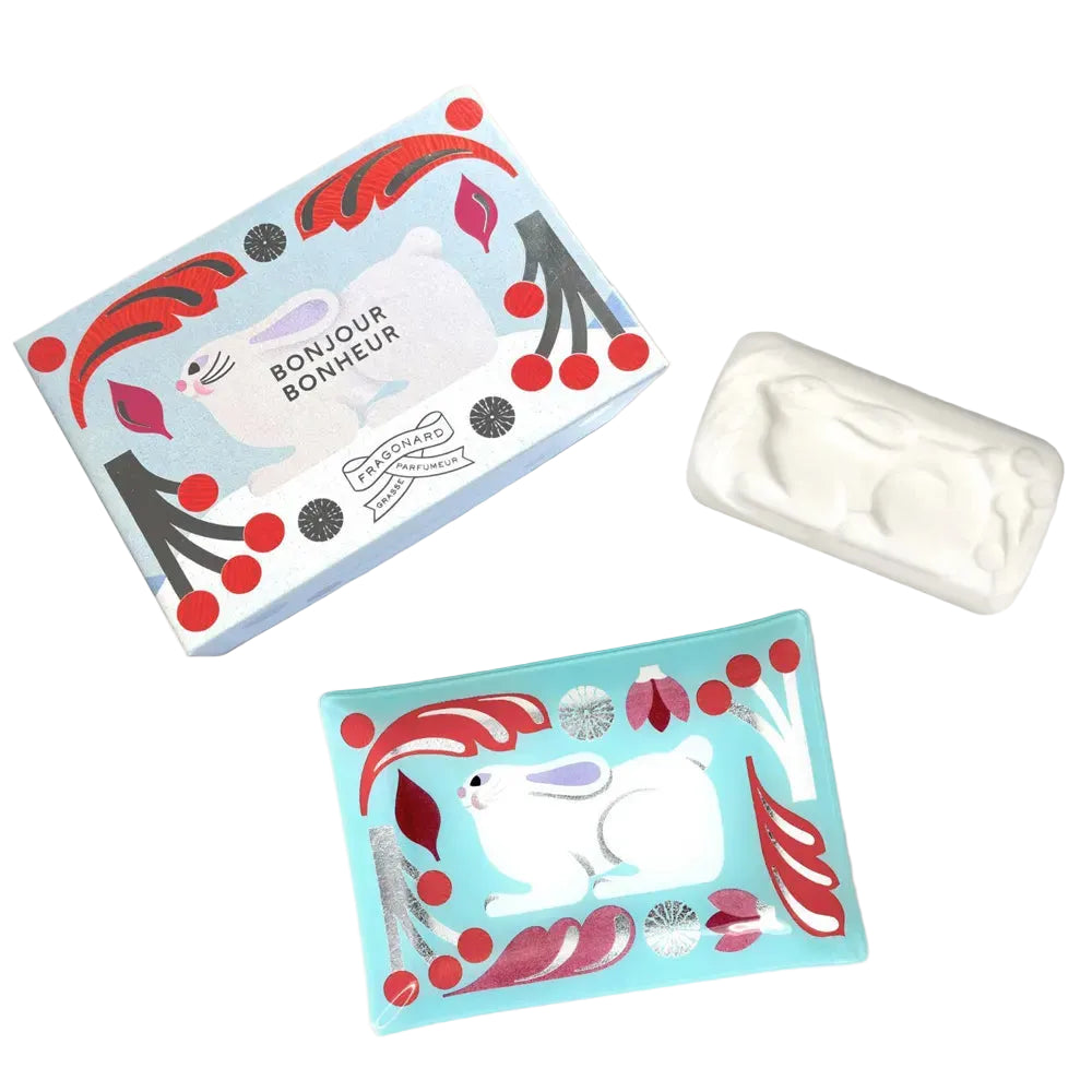 Eau Du Bonheur Soap with Soap Dish