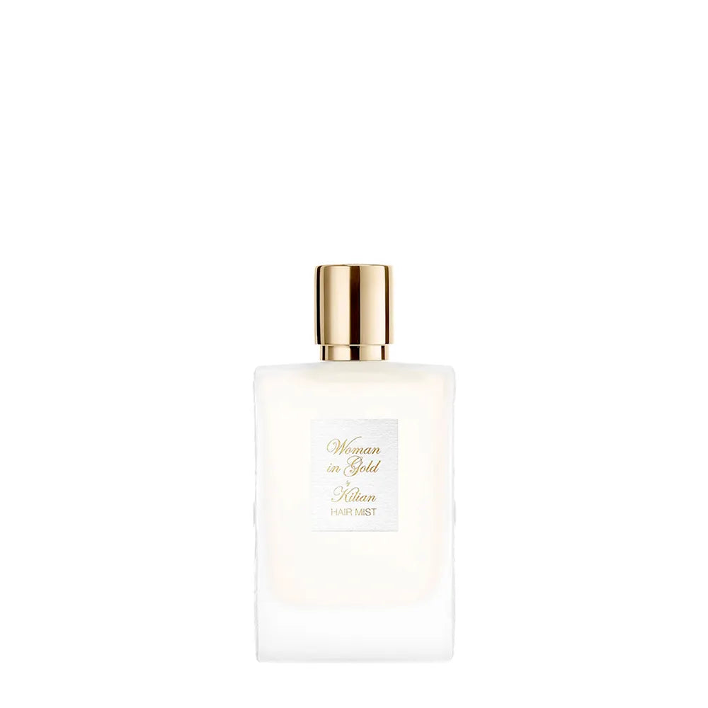 Woman in Gold Hair Mist